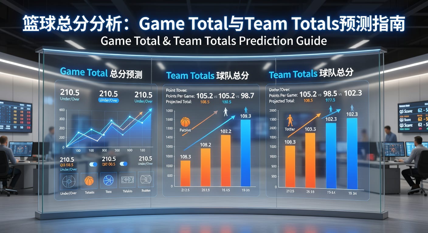 篮球总分 game total team totals 赛前判断与盘口拆解